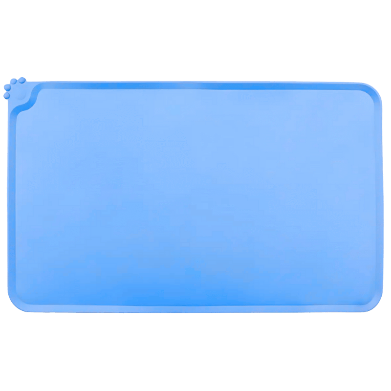 Vanntett Silikonmatte til Katt – Fôrmatte med Opphøyde Kanter for Matskål